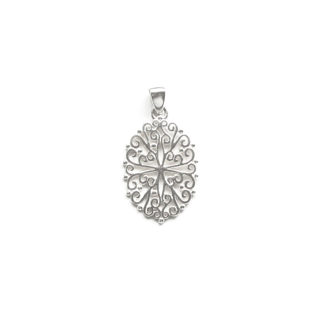 Oval Filigree Pendant