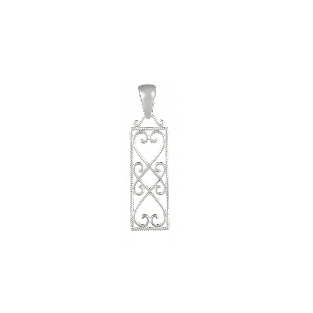 Rectangular Heart Pendant