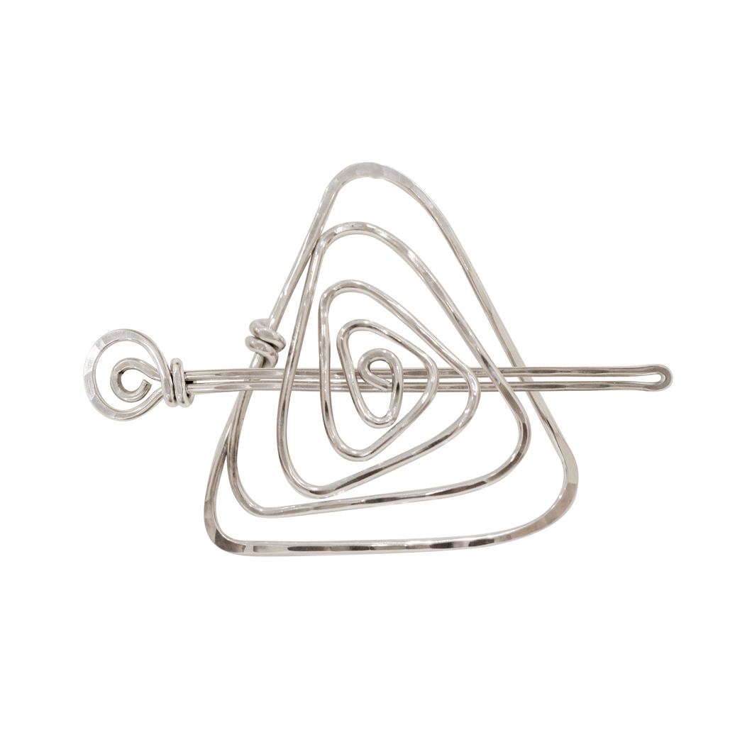 Spiral Triangle | Scarf Pin